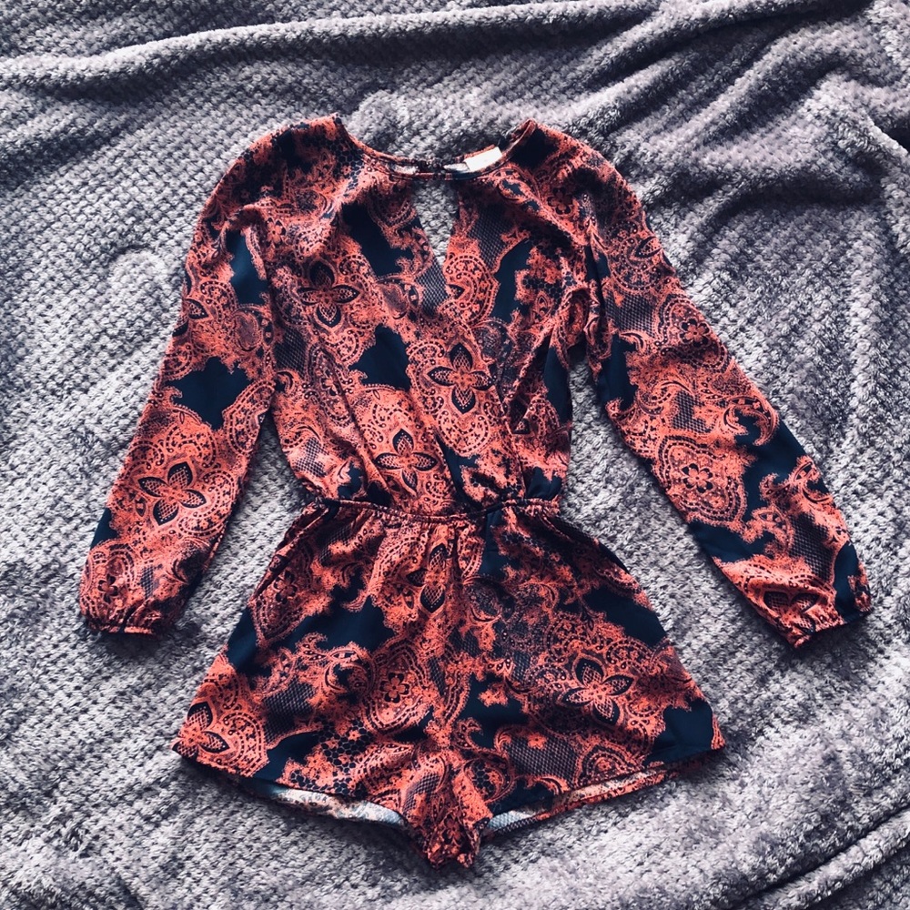 Nordstrom One Clothing Paisley Romper